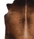 Brown with Red Cowhide Rug #A8466