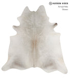 Grey with Beige Cowhide Rug #A9206