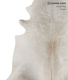 Grey with Beige Cowhide Rug #A9206