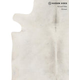 Grey with Beige Cowhide Rug #A9240
