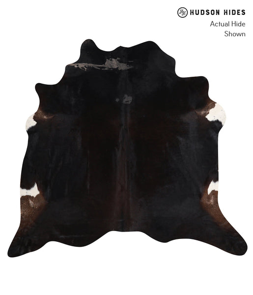 Solid Black Cowhide Rug #A9527