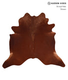 Solid Brown Cowhide Rug #A9712