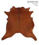 Solid Brown Cowhide Rug #A9725