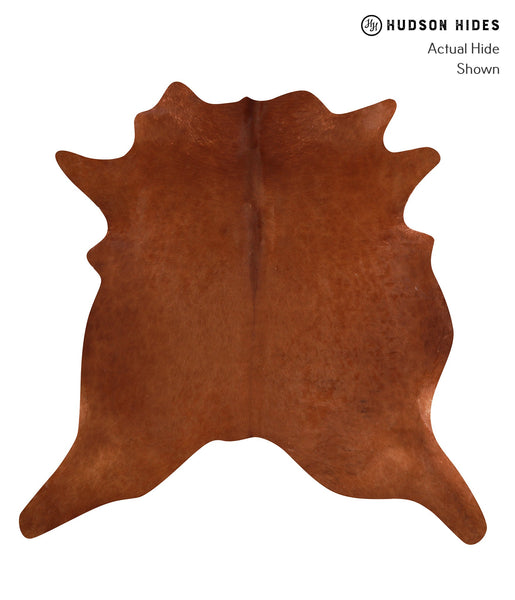 Solid Brown Cowhide Rug #A9725