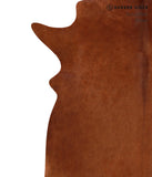 Solid Brown Cowhide Rug #A9725