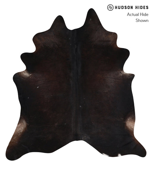 Solid Black Cowhide Rug #A9761