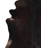Solid Black Cowhide Rug #A9761