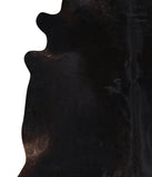 Solid Black Cowhide Rug #A9825