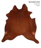 Solid Brown Cowhide Rug #A9847