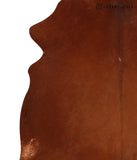 Solid Brown Cowhide Rug #A9847