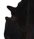 Solid Black Cowhide Rug #A9879