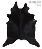 Solid Black Cowhide Rug #A9914