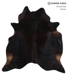 Solid Black Cowhide Rug #A9921