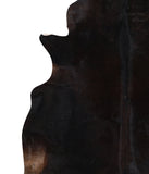 Solid Black Cowhide Rug #A9921