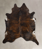 Dark Brindle Cowhide Rug #B10052