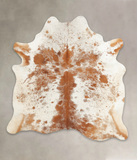 Salt and Pepper Brown Cowhide Rug #B1006