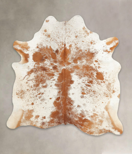 Salt and Pepper Brown Cowhide Rug #B1006