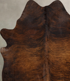Dark Brindle Cowhide Rug #B10073