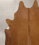 Solid Brown Cowhide Rug #B10106