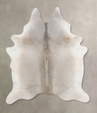 Grey with Beige Cowhide Rug #B10112