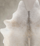 Grey with Beige Cowhide Rug #B10112