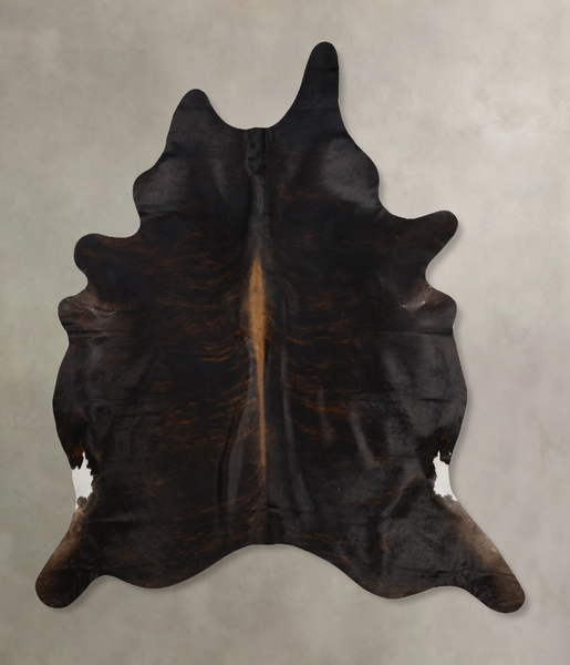 Dark Brindle Cowhide Rug #B10118
