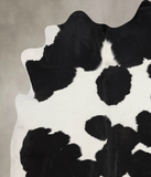 Black and White Cowhide Rug #B10126