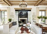 Brown and White Cowhide Rug #B10148