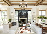 Brown and White Cowhide Rug #B10150
