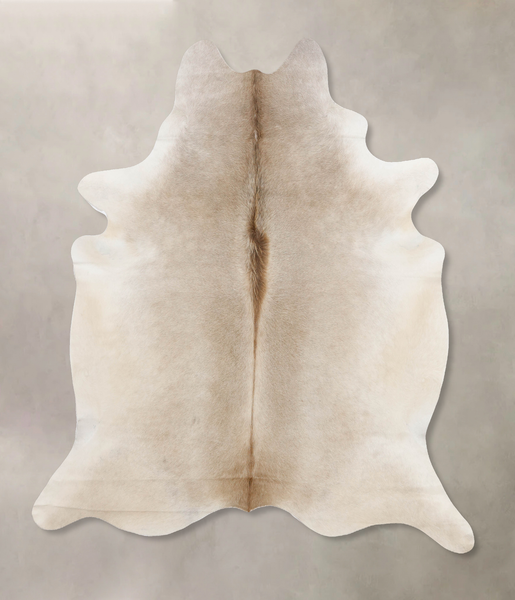 Grey with Beige Cowhide Rug #B10227