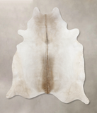 Grey with Beige Cowhide Rug #B10237