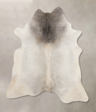 Grey with Beige Cowhide Rug #B10245