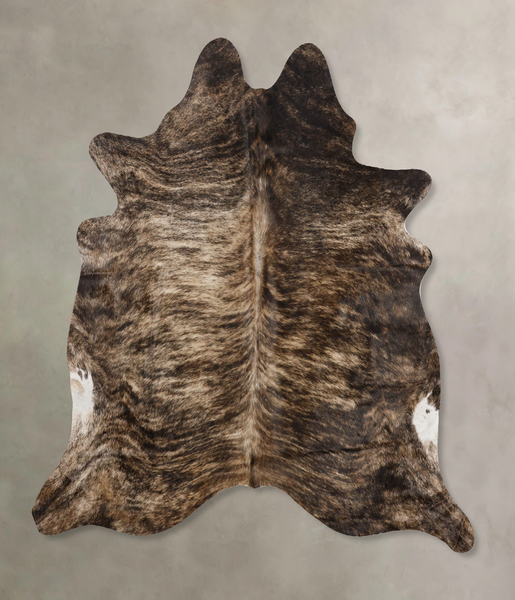 Dark Brindle Cowhide Rug #B10259