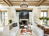 Beige and White Cowhide Rug #B10267