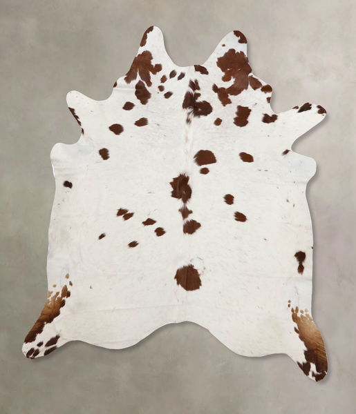 Salt and Pepper Brown Cowhide Rug #B10278