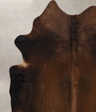 Brown with Red Cowhide Rug #B10301