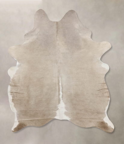 Grey with White Cowhide Rug #B10355HUDSN
