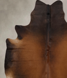 Brown with Red Cowhide Rug #B10435