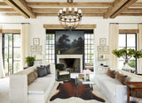 Brown with Red Cowhide Rug #B10435