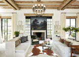 Brown and White Cowhide Rug #B10477