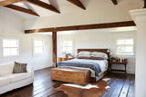 Brown and White Cowhide Rug #B10477