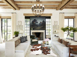 Brown and White Cowhide Rug #B10478