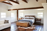 Brown and White Cowhide Rug #B10478