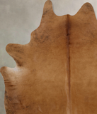 Solid Brown Cowhide Rug #B10500