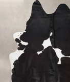 Black and White Cowhide Rug #B10509
