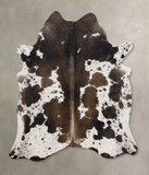 Chocolate and White Cowhide Rug #B10537