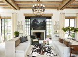 Chocolate and White Cowhide Rug #B10537