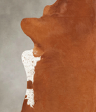 Solid Brown Cowhide Rug #B1056