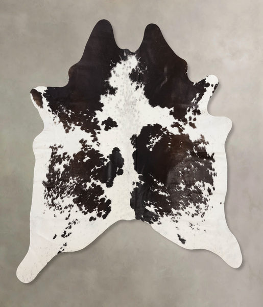 Chocolate and White Cowhide Rug #B10575