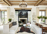 Chocolate and White Cowhide Rug #B10579